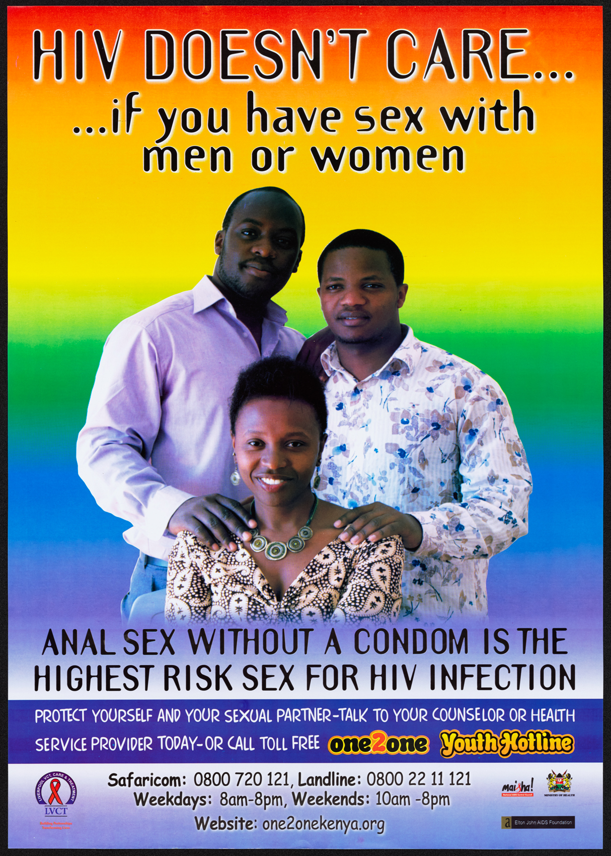 Hiv Doesn T Care If You Have Sex With Men Or Women Aids Education Posters