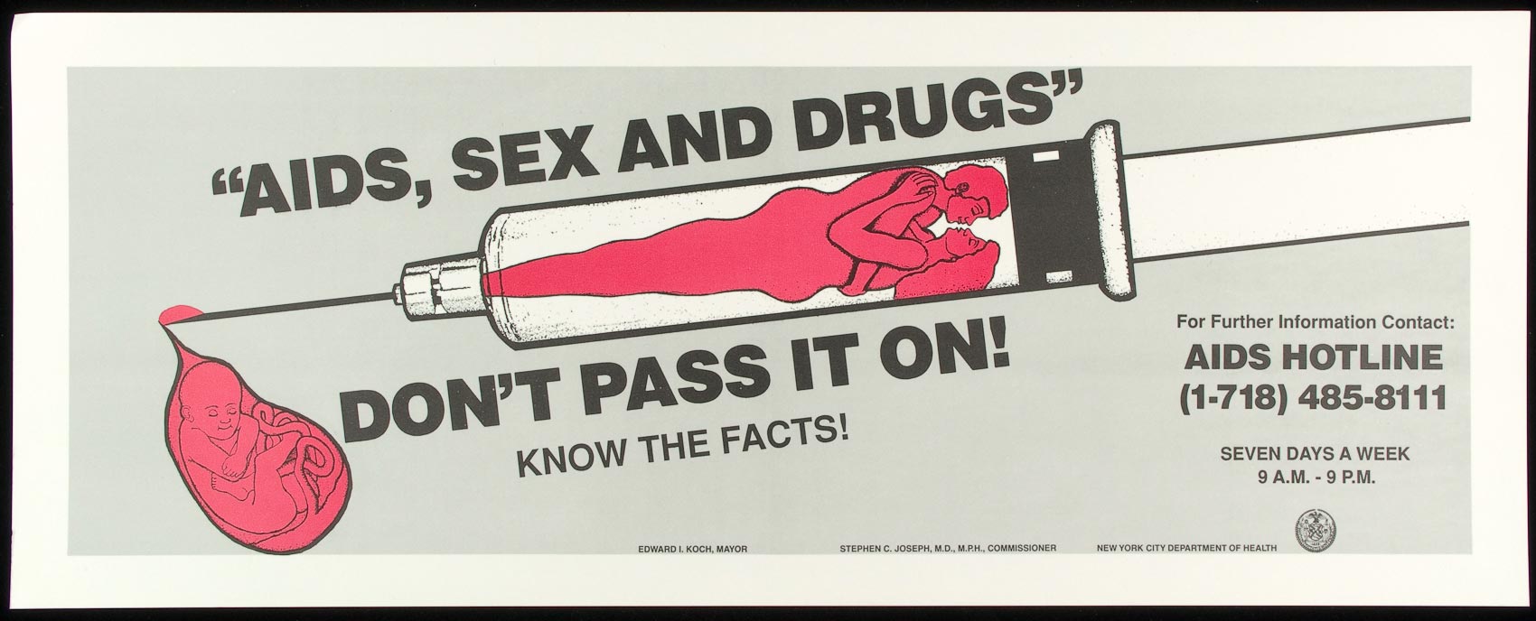 Aids Sex And Drugs Dont Pass It On Know The Facts Aids Education