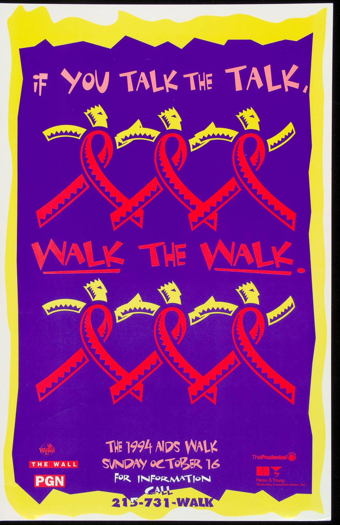  If You Talk The Talk Walk The Walk AIDS Education Posters