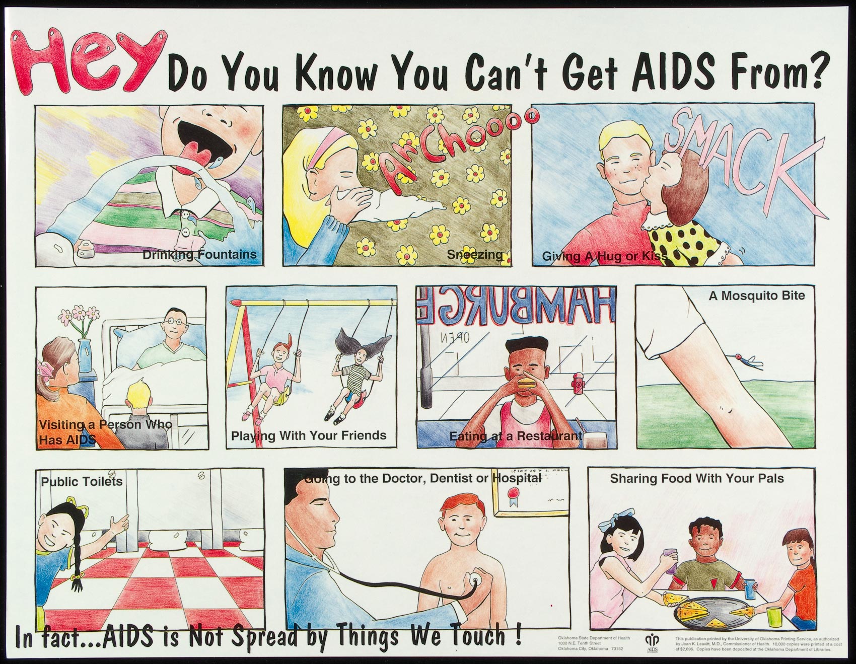 Hey do you know you can't get AIDS from? | AIDS Education ...
