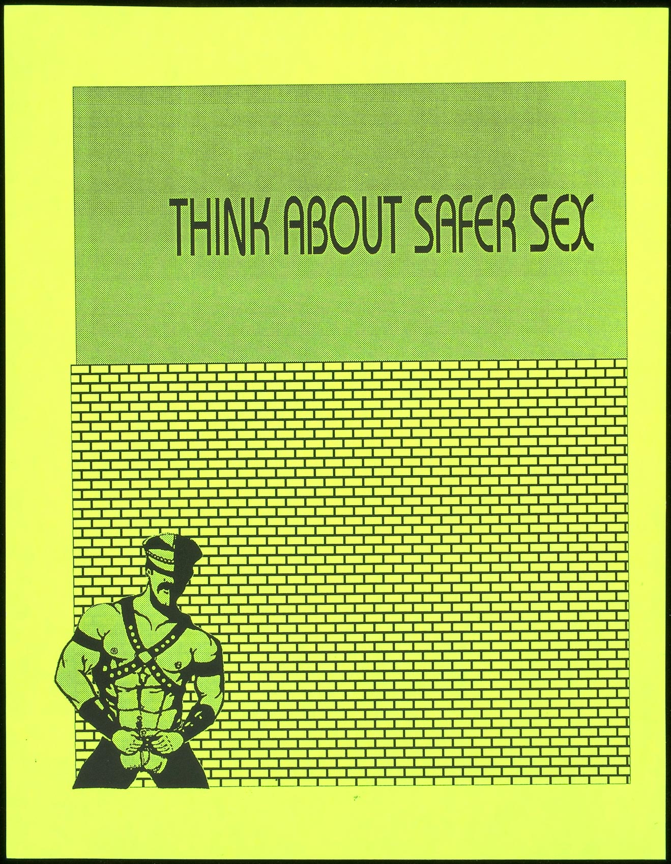 Think About Safer Sex Aids Education Posters