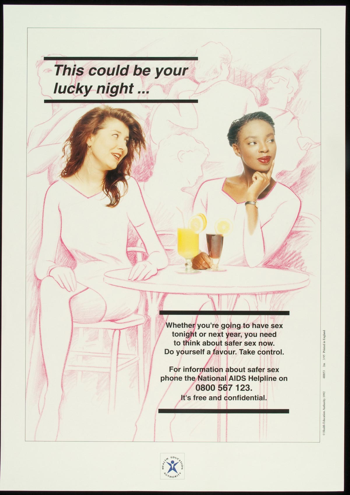 This Could Be Your Lucky Night Aids Education Posters