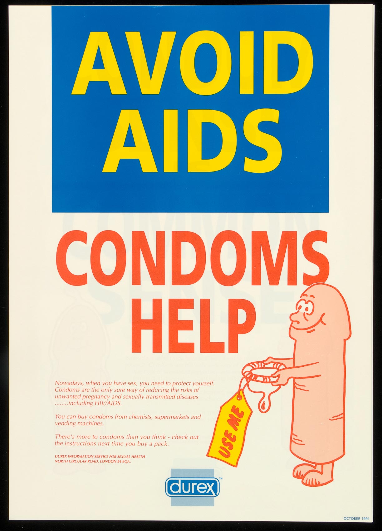 Avoid Aids Condoms Help Aids Education Posters