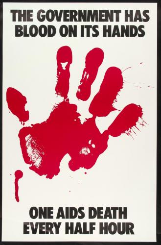 Government has blood on its hands | AIDS Education Posters